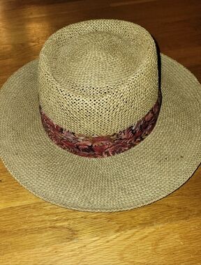 Derby Cap Louisville USA Woven Straw Golf Hat Fedora Wide Brim Adult O/S